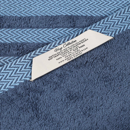 Superior "Hays" 100% Cotton Textured Set of 2 Bath Towels