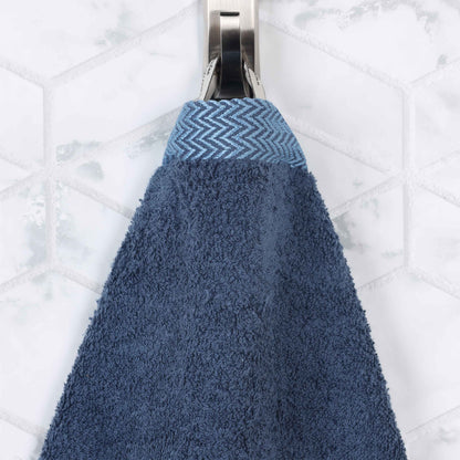 Superior "Hays" 100% Cotton Textured Set of 2 Bath Towels