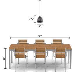 Tiffany-Style Lighting 7" Blair Handblown Glass Bell Shade Pendant