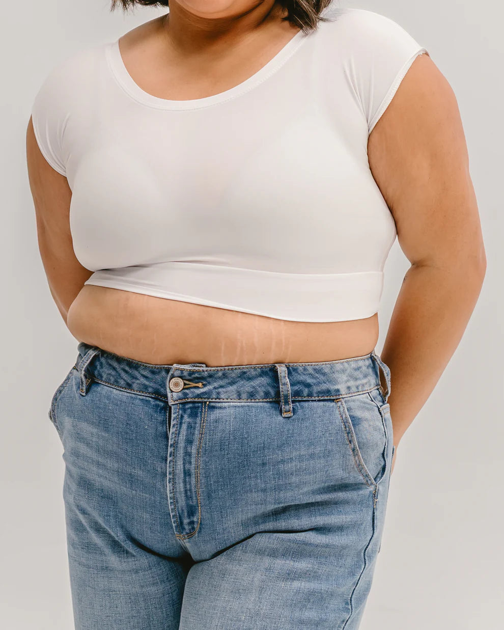 Halftee® Women's Basic Cap Sleeve Layering Bralette