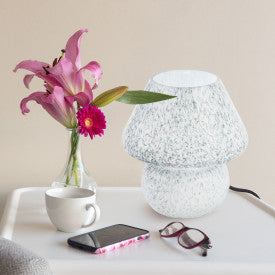 Tiffany-Style Lighting 8.75" Celeste Mushroom Accent Lamp