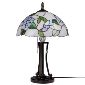 Tiffany-Style Lighting 24.75" Tula Bowl Shade Stained Glass Table Lamp