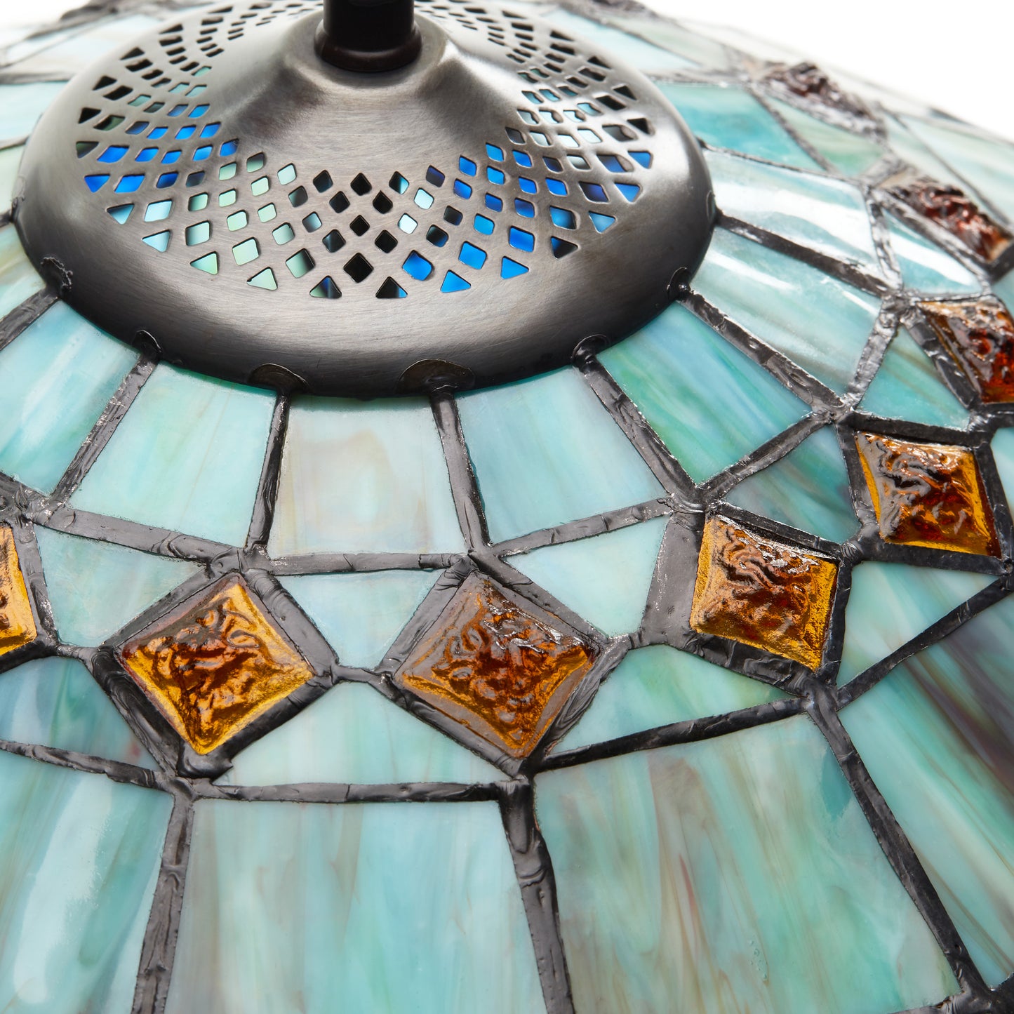 Tiffany-Style Lighting 20" Vivienne Baroque Style Stained Glass Table Lamp