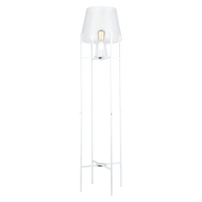 Tiffany-Style Lighting 61" Nadia Metal & Clear Glass Blown Modern Floor Lamp