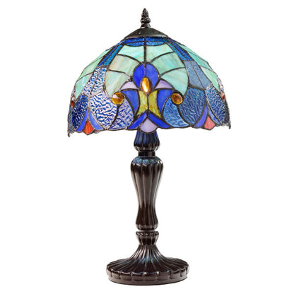 Tiffany-Style Lighting 17"H Halston Candlestick Base Table Lamp