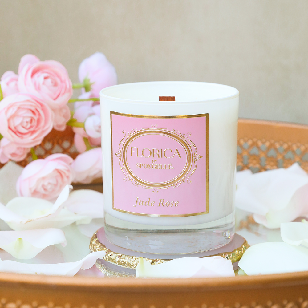 Spongellé Florica Jude Rose Candle 8oz
