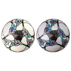 Tiffany-Style Lighting 24.75" Tula Bowl Shade Stained Glass Table Lamp