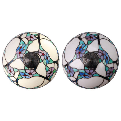Tiffany-Style Lighting 24.75" Tula Bowl Shade Stained Glass Table Lamp