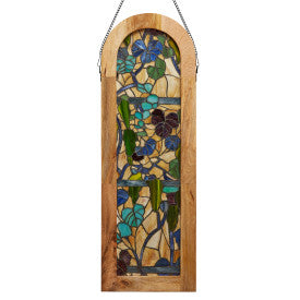 Tiffany-Style Lighting 36" Fruitful Grapevine Stained Glass Window Panel