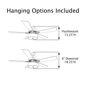 Tiffany-Style Lighting 52" Roxsie 5-Blade Crystal LED Chandelier Ceiling Fan