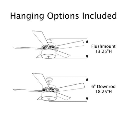 Tiffany-Style Lighting 52" Roxsie 5-Blade Crystal LED Chandelier Ceiling Fan