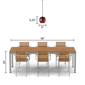 Tiffany Style Lighting 6" Hilary Retro Handblown Glass Globe Shade Pendant