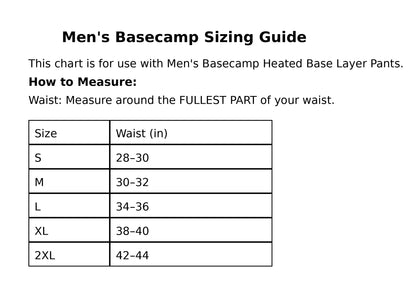 Gobi Heat Men's FlexCore Heated Base Layer Pants with Dual Control