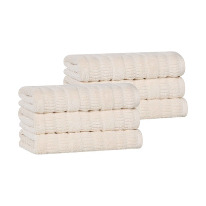 Superior "Mika" Cotton Set of 6 Hand Towels