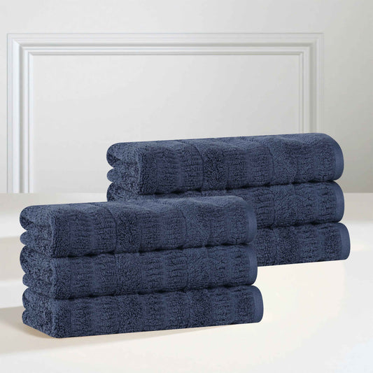 Superior "Mika" Cotton Set of 6 Hand Towels