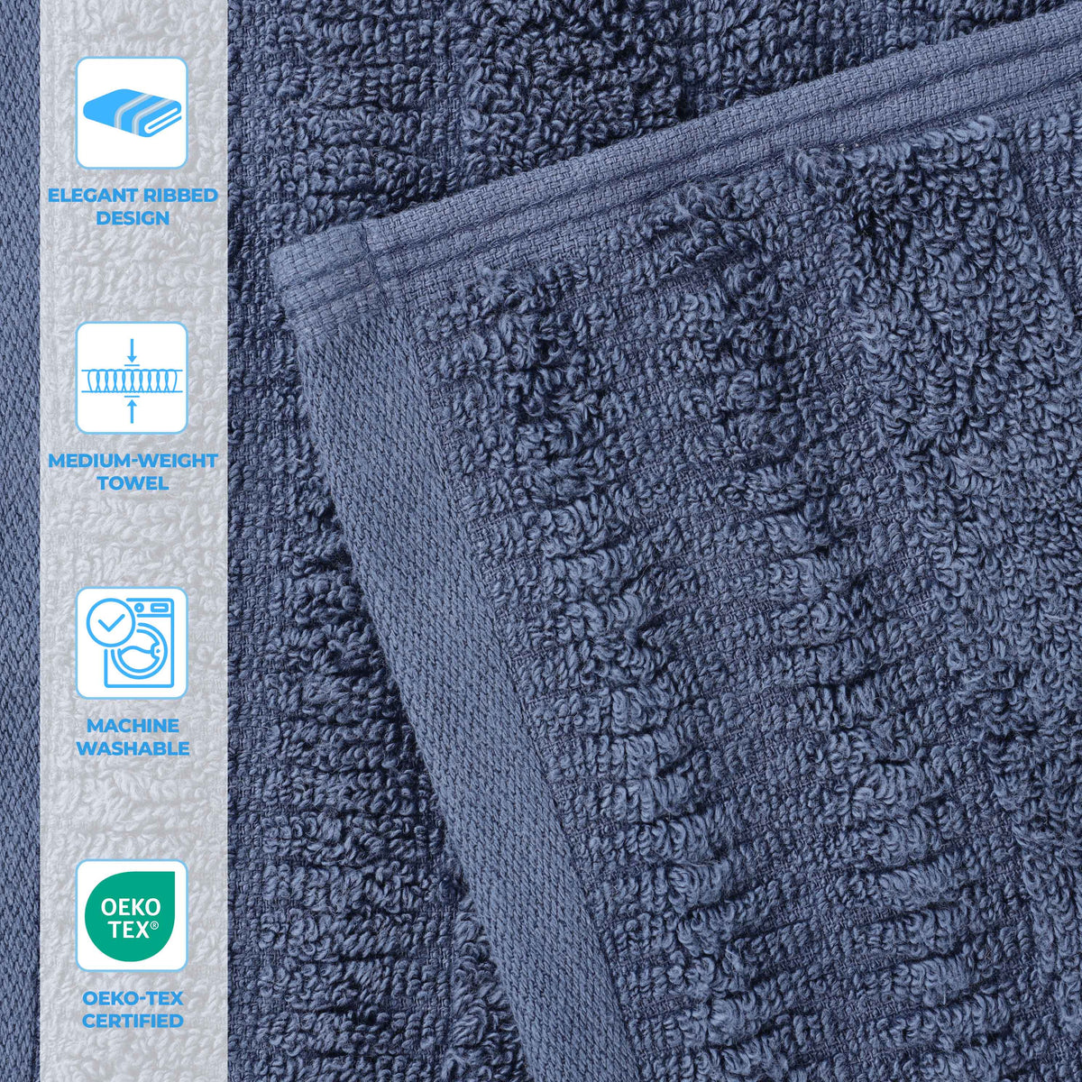 Superior "Mika" Cotton Set of 6 Hand Towels