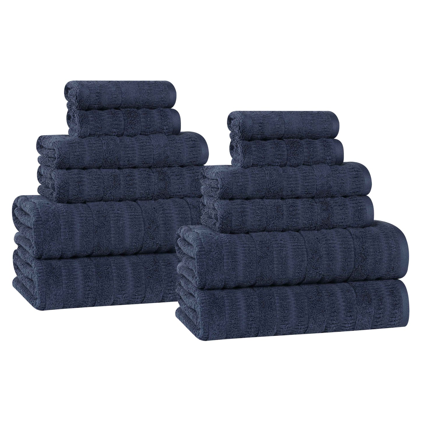 Superior "Mika" Cotton 12-Piece Towel Set