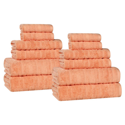 Superior "Mika" Cotton 12-Piece Towel Set