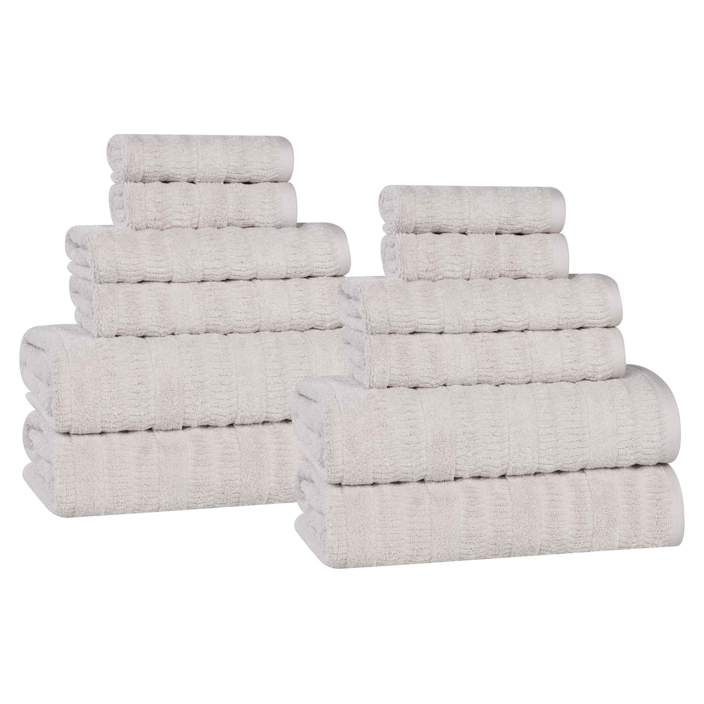 Superior "Mika" Cotton 12-Piece Towel Set