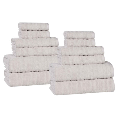 Superior "Mika" Cotton 12-Piece Towel Set