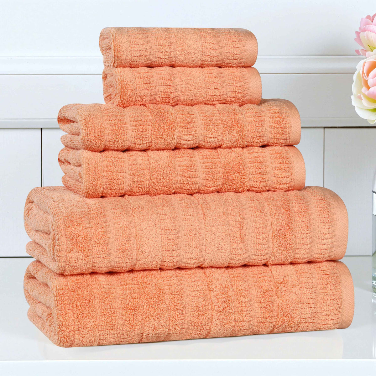 Superior "Mika" Cotton 6-Piece Towel Set