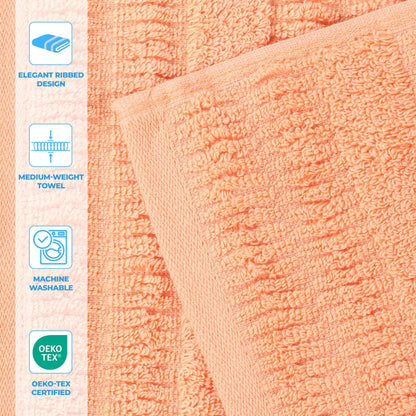 Superior "Mika" Cotton Set of 12 Face Towels