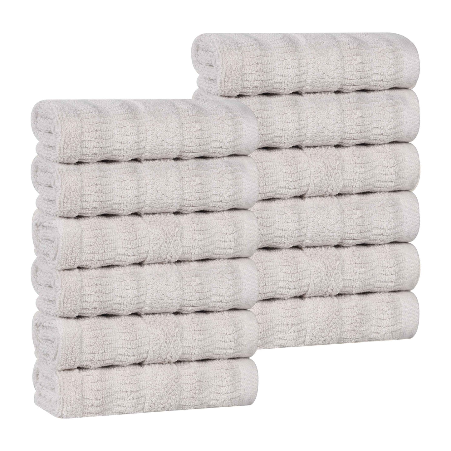 Superior "Mika" Cotton Set of 12 Face Towels