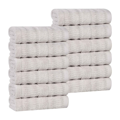 Superior "Mika" Cotton Set of 12 Face Towels