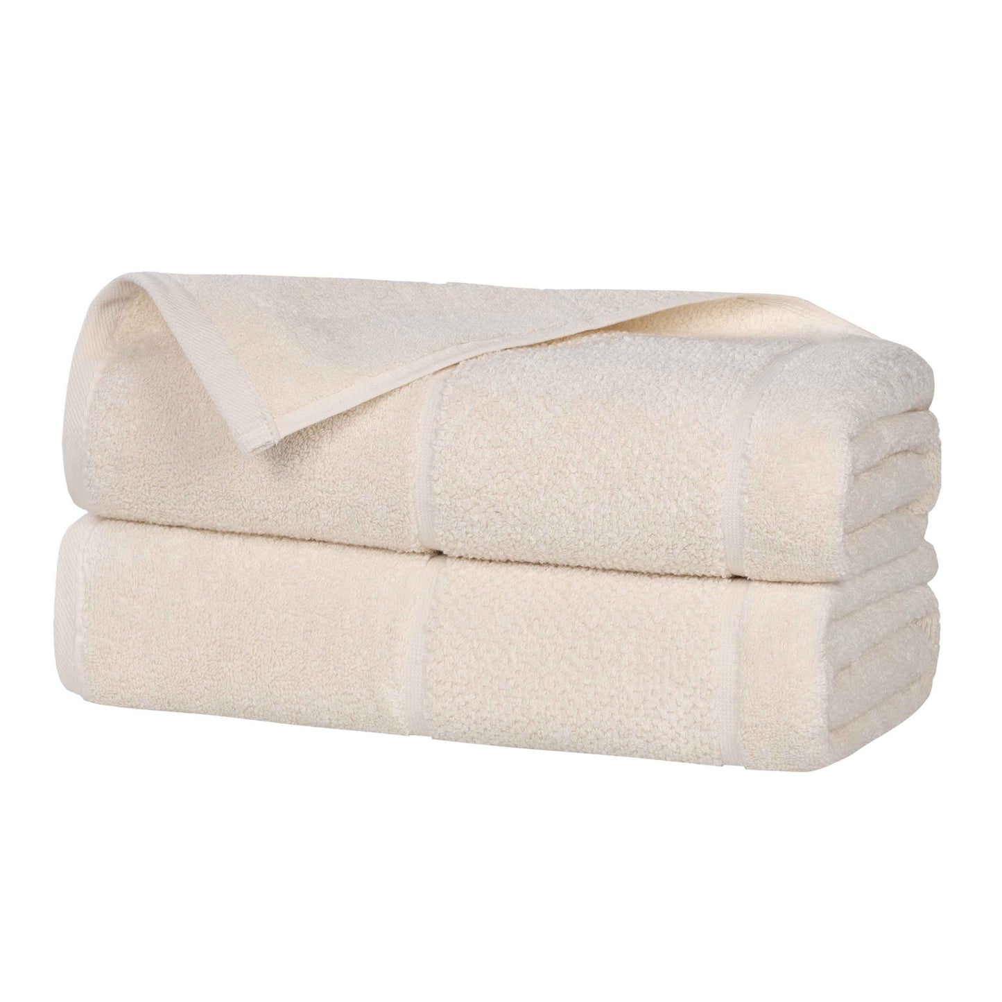 Superior "Mile" Smart Twist Viscose Cotton Blend Set of 2 Bath Towels