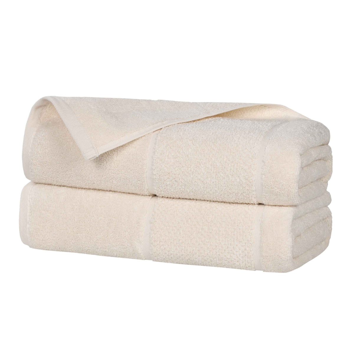 Superior "Mile" Smart Twist Viscose Cotton Blend Set of 2 Bath Towels