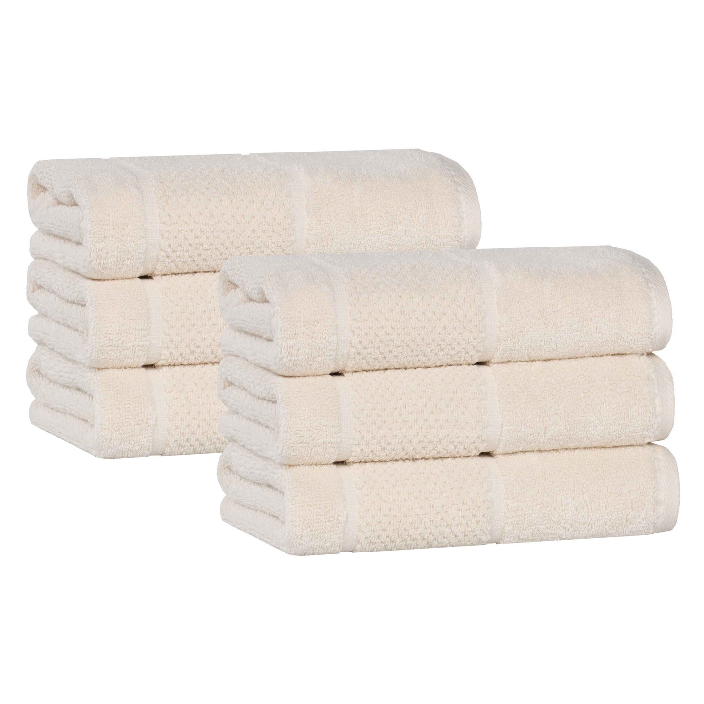 Superior "Mile" Smart Twist Viscose Cotton Blend Set of 6 Hand Towels