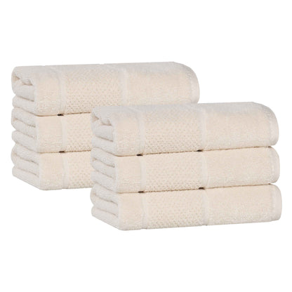 Superior "Mile" Smart Twist Viscose Cotton Blend Set of 6 Hand Towels