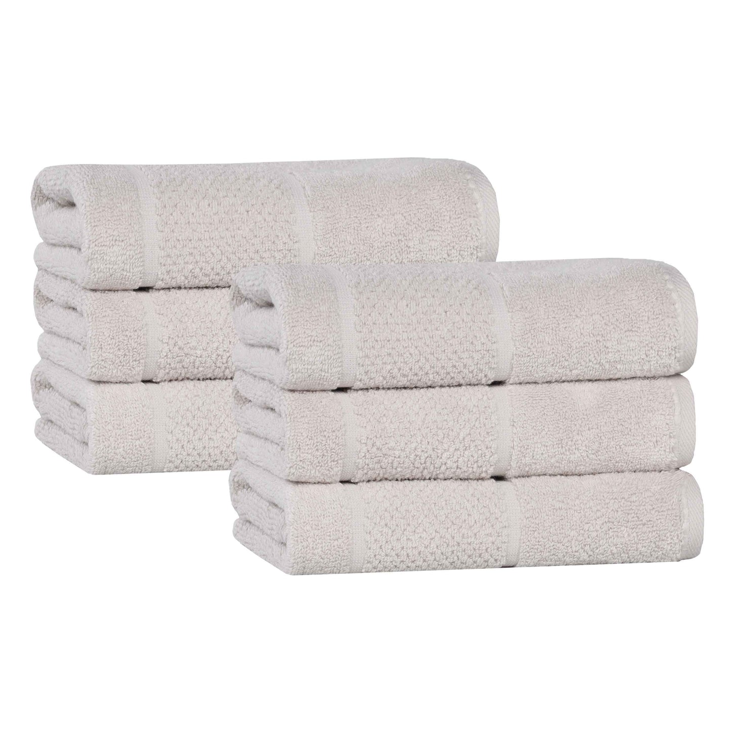 Superior "Mile" Smart Twist Viscose Cotton Blend Set of 6 Hand Towels