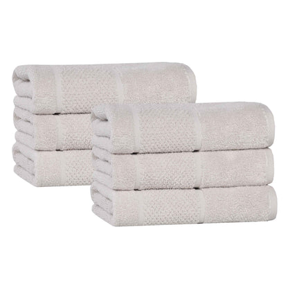 Superior "Mile" Smart Twist Viscose Cotton Blend Set of 6 Hand Towels