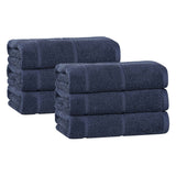 Superior "Mile" Smart Twist Viscose Cotton Blend Set of 6 Hand Towels
