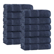 Superior "Mile" Smart Twist Viscose Cotton Blend Set of 12 Face Towels