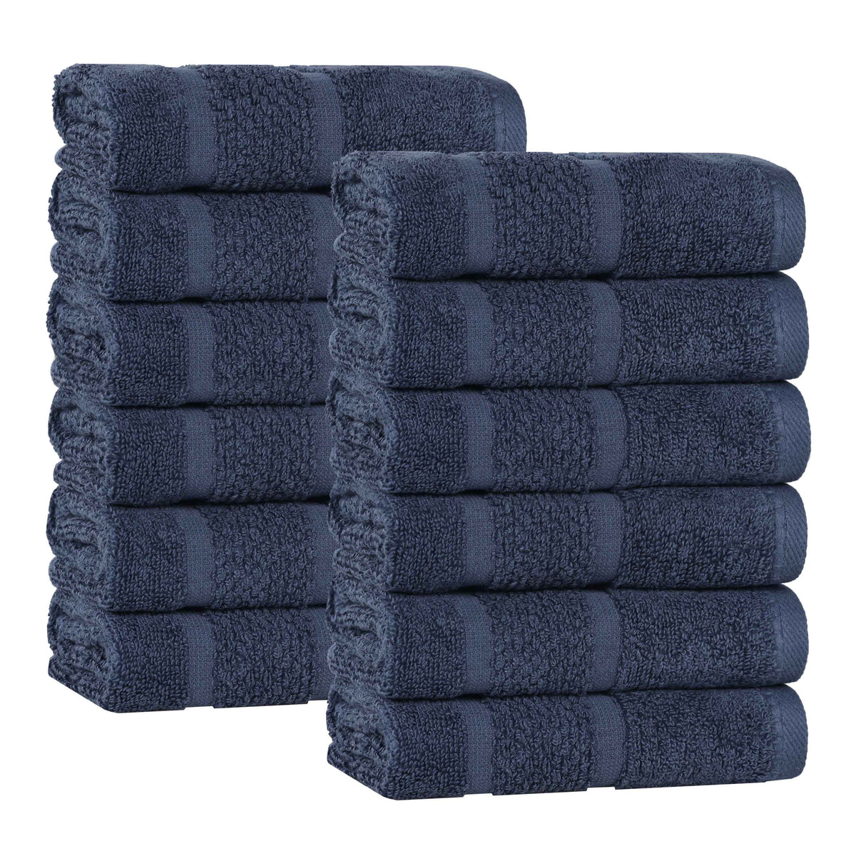 Superior "Mile" Smart Twist Viscose Cotton Blend Set of 12 Face Towels
