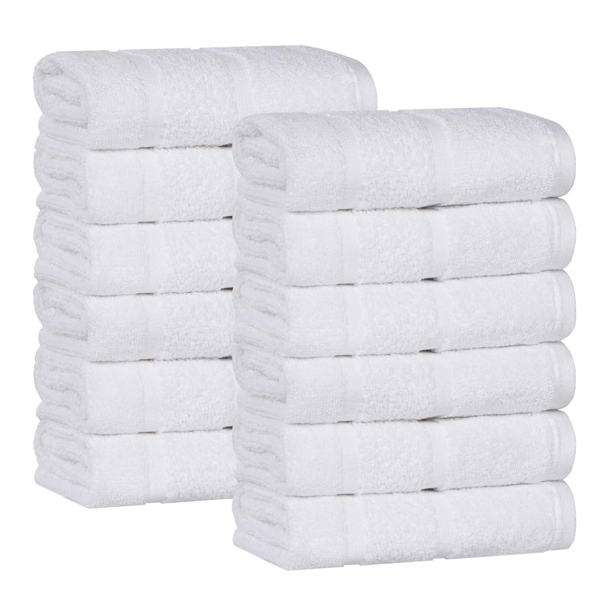 Superior "Mile" Smart Twist Viscose Cotton Blend Set of 12 Face Towels