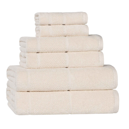Superior "Mile" Smart Twist Viscose Cotton Blend 6-Piece Towel Set