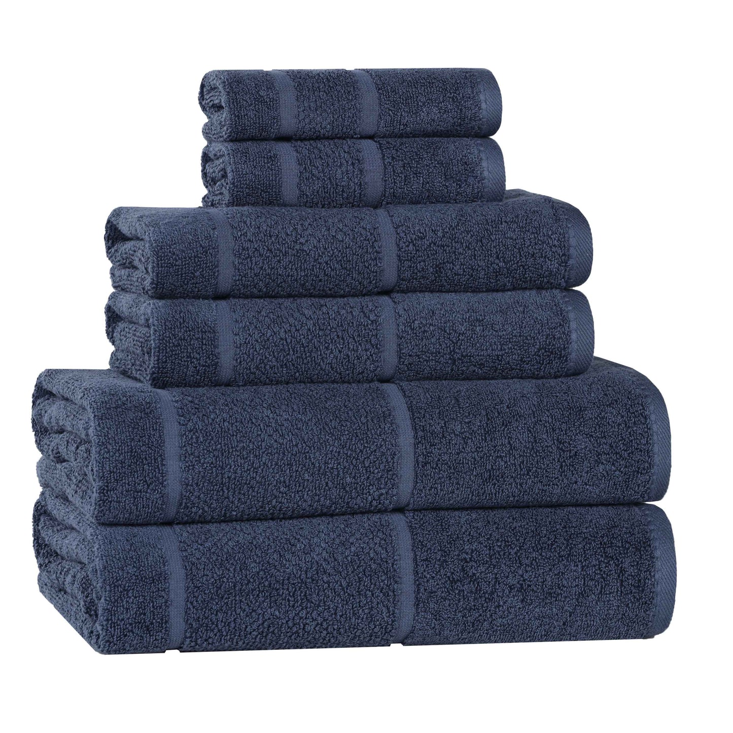 Superior "Mile" Smart Twist Viscose Cotton Blend 6-Piece Towel Set