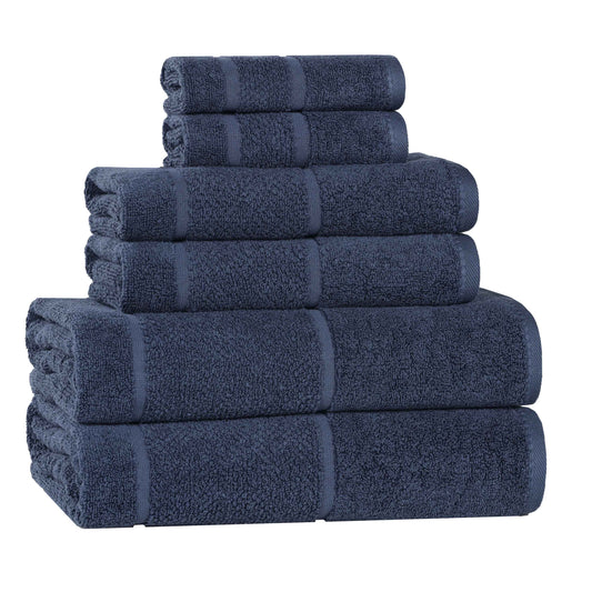Superior "Mile" Smart Twist Viscose Cotton Blend 6-Piece Towel Set
