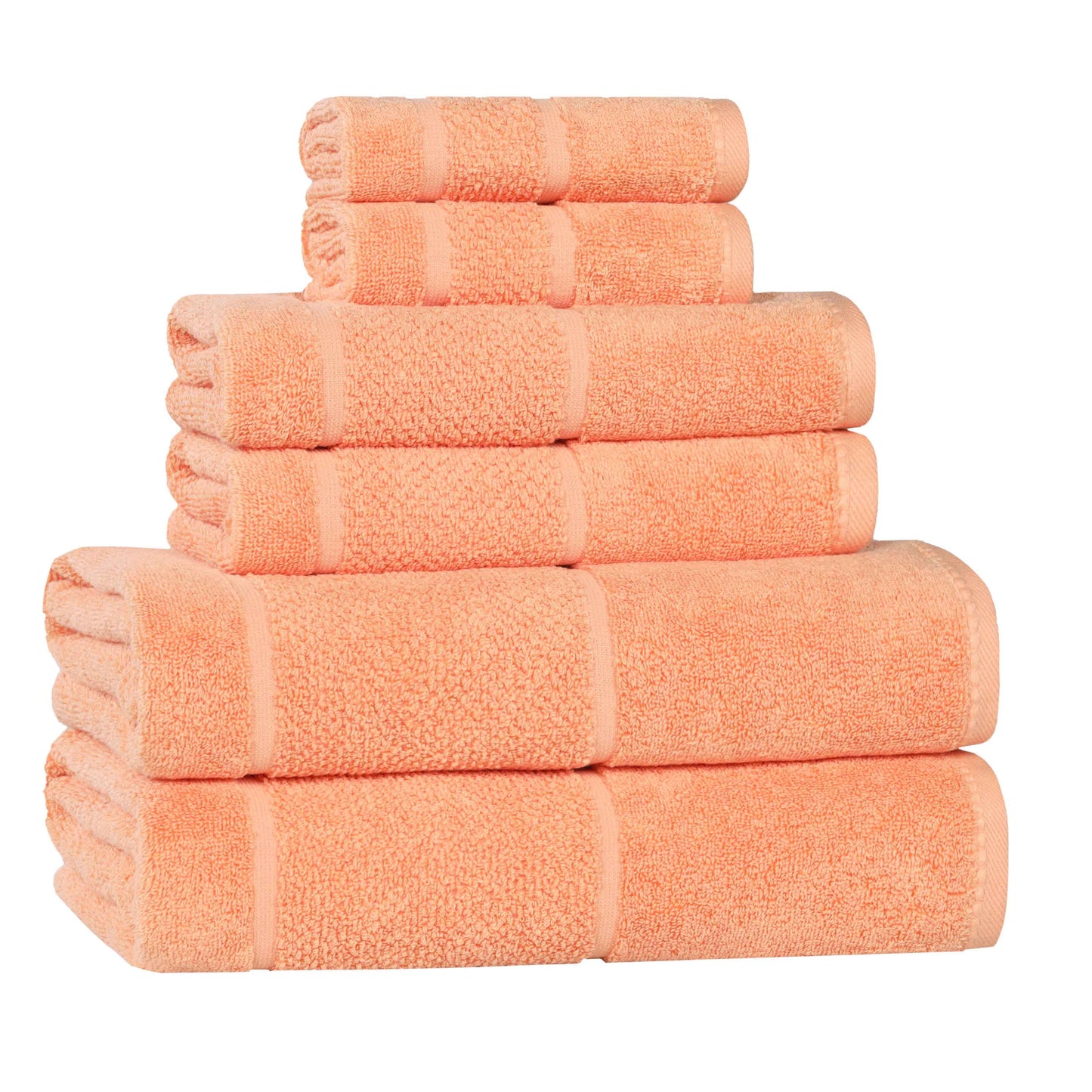 Superior "Mile" Smart Twist Viscose Cotton Blend 6-Piece Towel Set