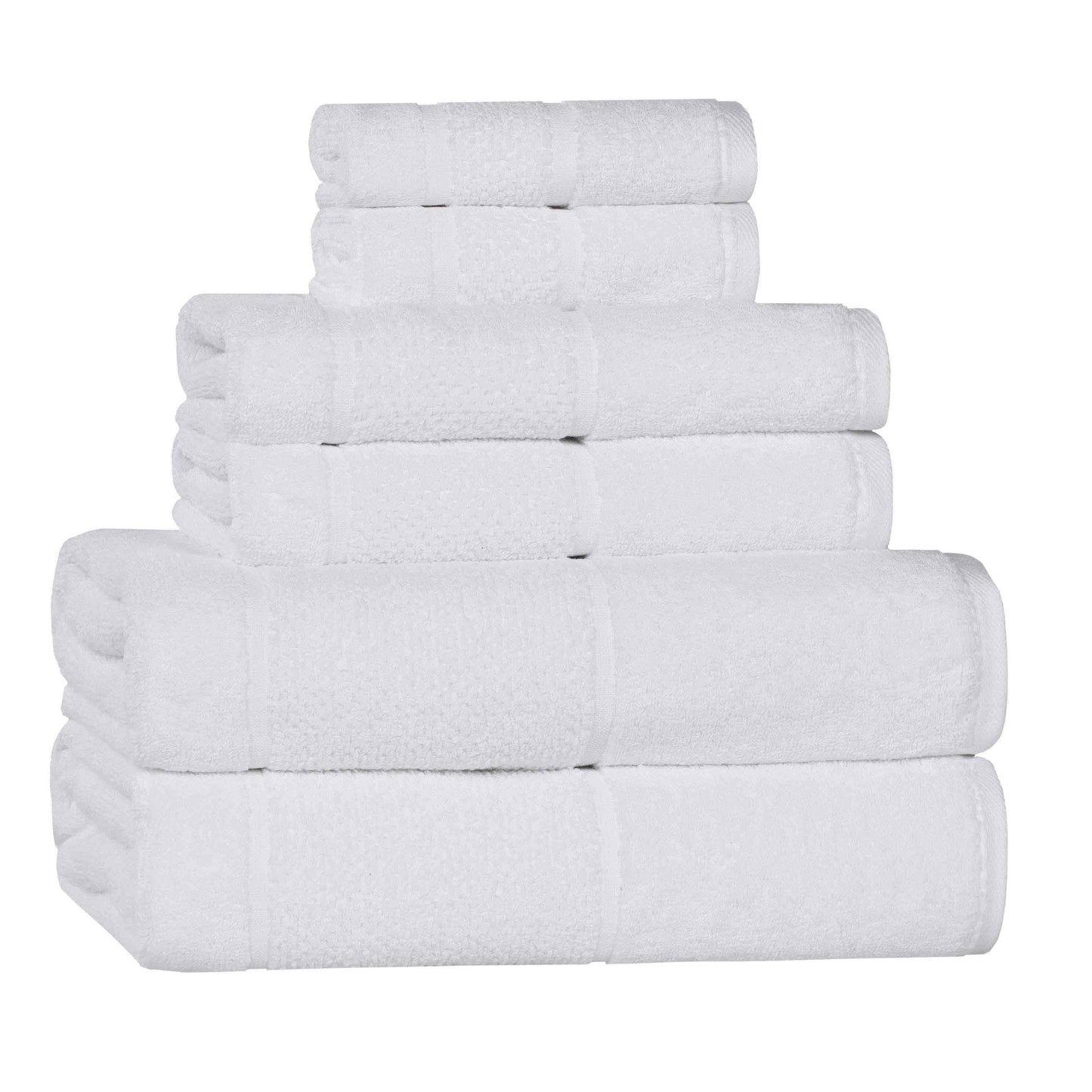Superior "Mile" Smart Twist Viscose Cotton Blend 6-Piece Towel Set