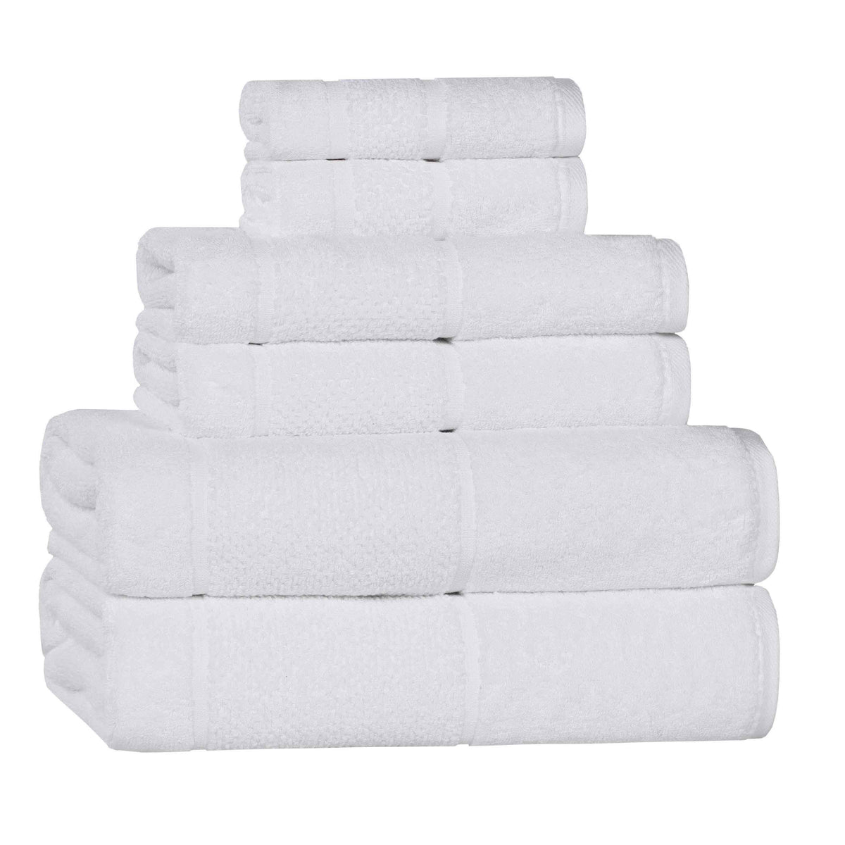 Superior "Mile" Smart Twist Viscose Cotton Blend 6-Piece Towel Set