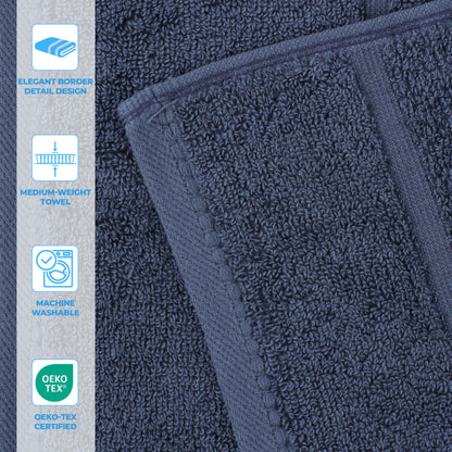 Superior "Mile" Smart Twist Viscose Cotton Blend 6-Piece Towel Set