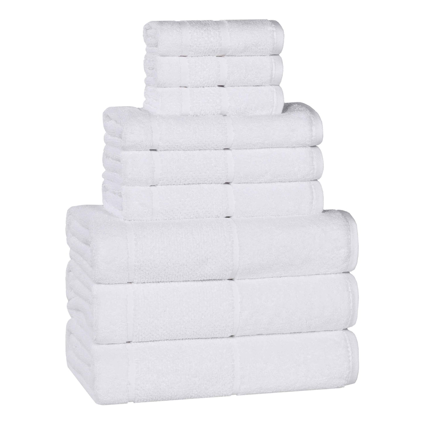Superior "Mile" Smart Twist Viscose Cotton Blend 9-Piece Towel Set