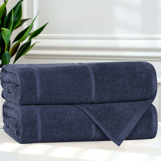 Superior "Mile" Smart Twist Viscose Cotton Blend Set of 2 Bath Towels