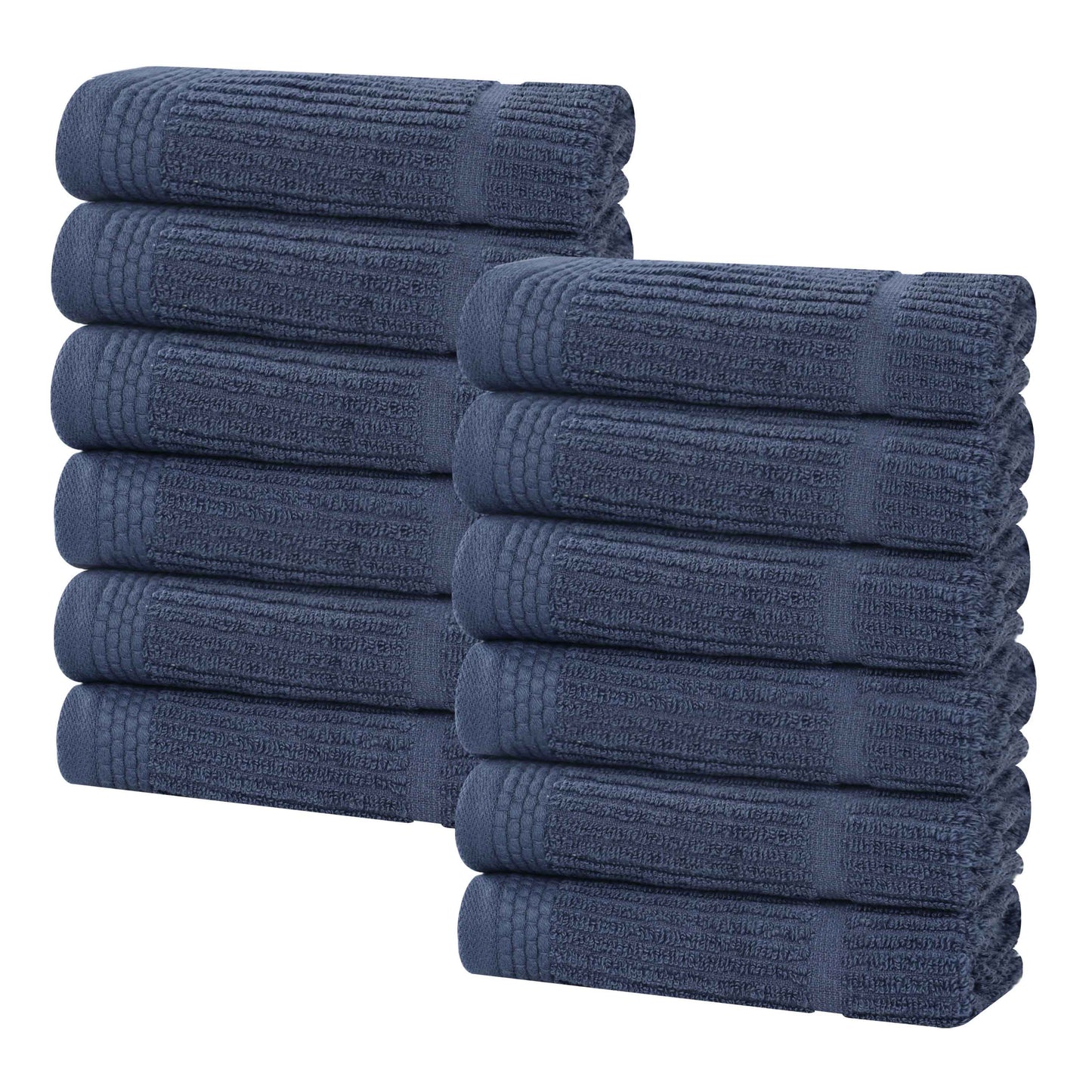 Superior "Milo" Smart Twist Viscose Cotton Blend Set of 12 Face Towels