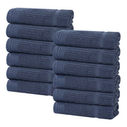 Superior "Milo" Smart Twist Viscose Cotton Blend Set of 12 Face Towels
