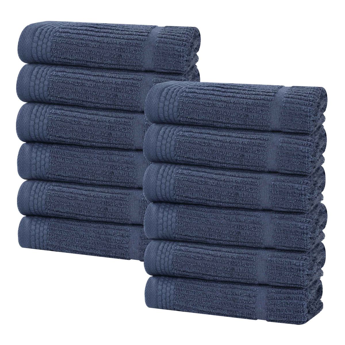 Superior "Milo" Smart Twist Viscose Cotton Blend Set of 12 Face Towels